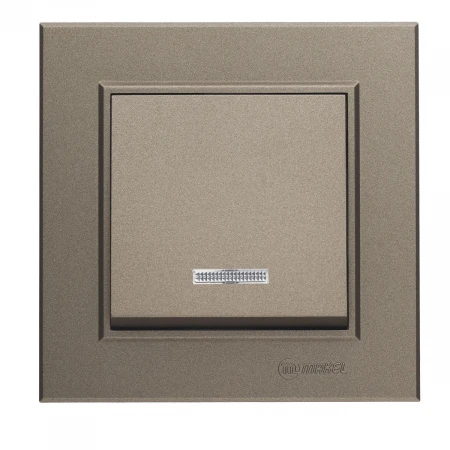 Выключатель одноклавишный с подсветкой Makel Karea 56052021