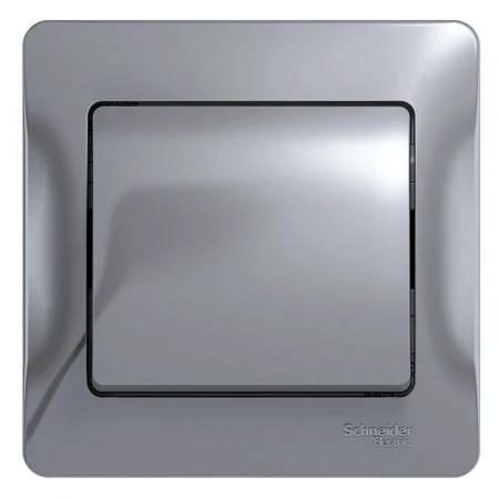Выключатель одноклавишный Systeme Electric Glossa 10A 250V алюминий GSL000312