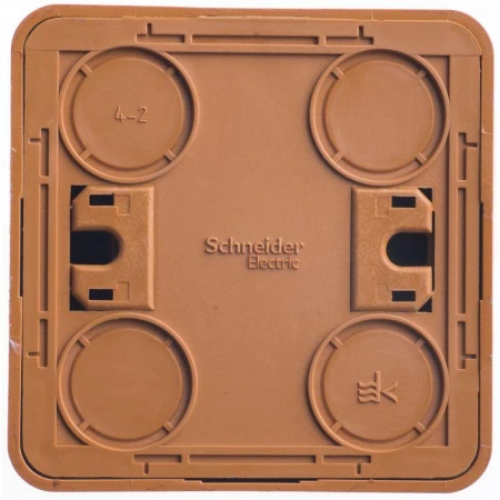 Выключатель двухклавишный Systeme Electric Этюд 10A 250V с подсветкой бук BA10-006T