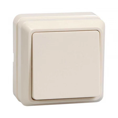 Выключатель одноклавишный IEK Oktava кремовый EVO10-K33-10-DC