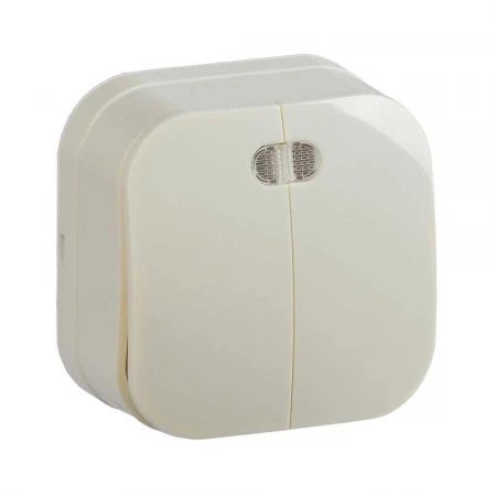 Выключатель двухклавишный IEK Glory кремовый EVH21-K33-10