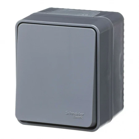 Выключатель одноклавишный Systeme Electric AtlasDesign Profi54 10A 250V антрацит ATN544015