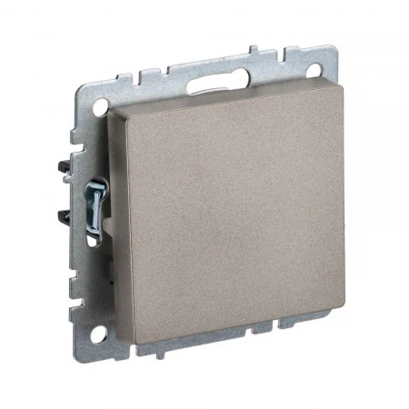 Выключатель одноклавишный IEK Brite шампань BR-V10-0-10-K37