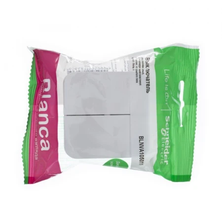 Выключатель двухклавишный Systeme Electric Blanca 10A 250V белый BLNVA105011