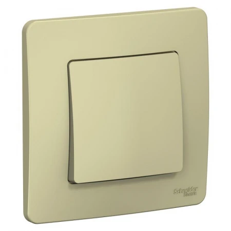 Переключатель одноклавишный проходной Systeme Electric Blanca 10A 250V бежевый BLNVS010607
