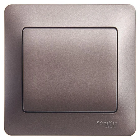 Выключатель одноклавишный Systeme Electric Glossa 10A 250V графит GSL001312