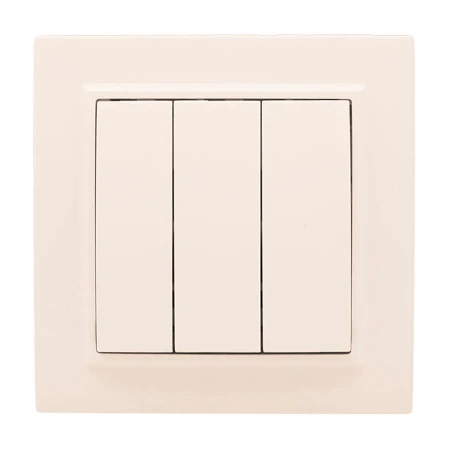 Выключатель 3-кл. СП 10А бежевый Минск EKF ERV10-024-20