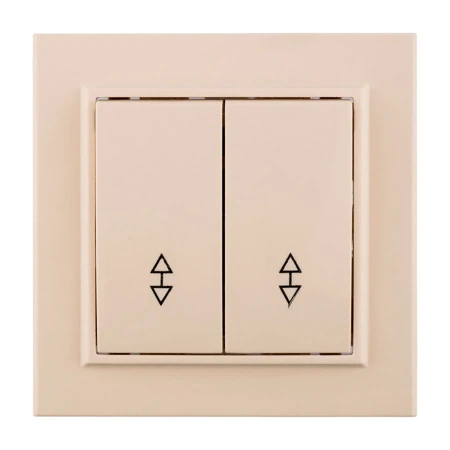 Выключатель 2-кл. СП проходной 10А бежевый Минск EKF ERV10-026-20