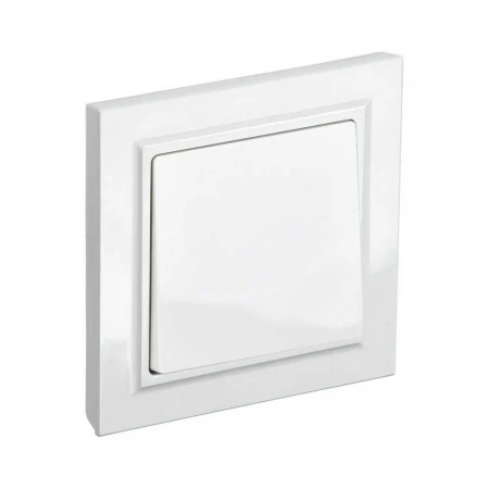 Выключатель одноклавишный IEK Brite белый BR-V10-0-10-K01-F