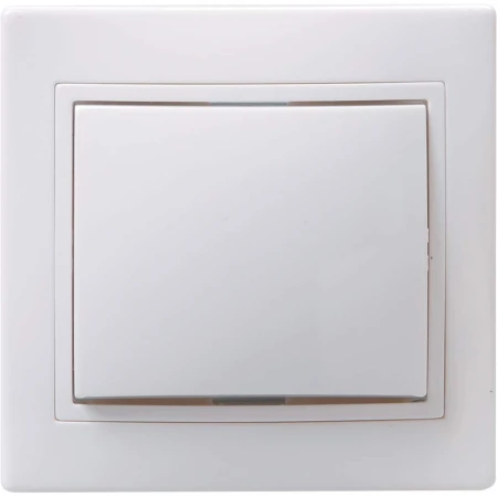 KVARTA Выключатель 1-клавишный 10А кер. ВС10-1-0-КБ белый IEK EVK10-K01-10-K
