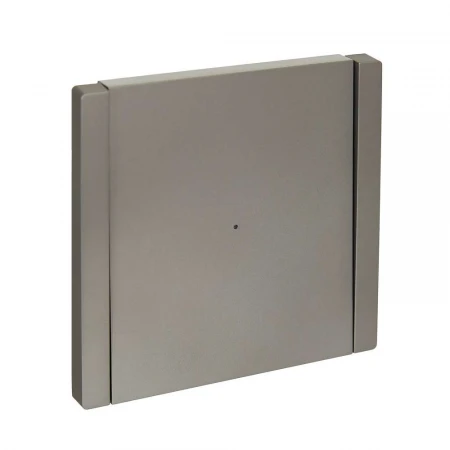 FORTE&PIANO Выключатель 1-клавишный проходной с индикацией 10А FP504 сталь IEK FP-V12-1-10-1-K46