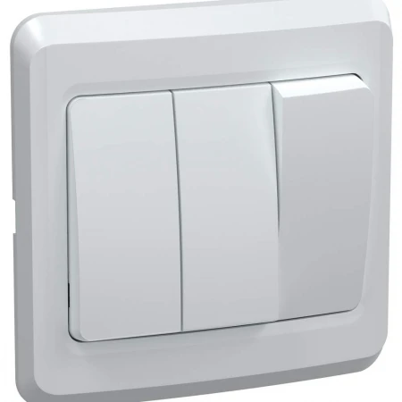 VEGA Выключатель 3 кл. 10А ВС10-3-0-ВБ белый IEK EVV30-K01-10-DM