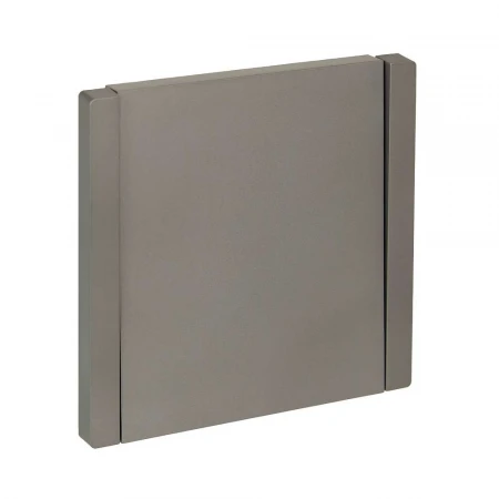 FORTE&PIANO Выключатель 1-клавишный перекрестный 10А FP512 сталь IEK FP-V13-0-10-1-K46