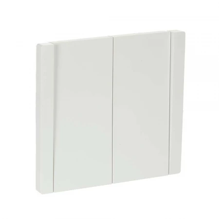 FORTE&PIANO Выключатель 2-клавишный проходной 10А FP207 белый IEK FP-V22-0-10-1-K01