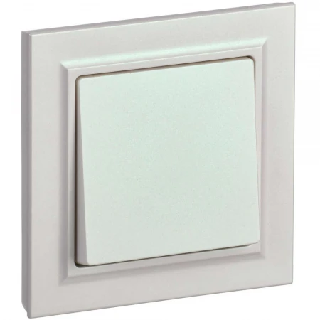 BRITE Выключатель 1-клавишный 10А в сборе ВСР10-1-0-БрЖ жемчуг IEK BR-V10-0-10-K36-F