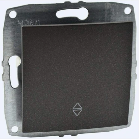 Выключатель Mono Electric Despina/ Larissa одноклавишный проходной графит 500-002025-109