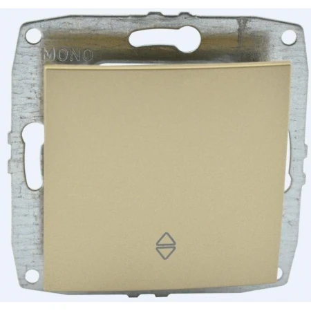 Выключатель Mono Electric Despina/ Larissa одноклавишный перекресный титан 500-002225-112