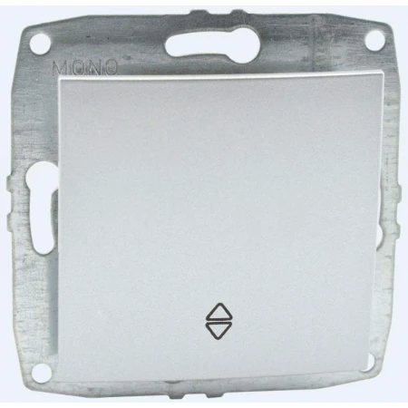 Выключатель Mono Electric Despina/ Larissa одноклавишный проходной серебро 500-002125-109
