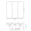 Выключатель трехклавишный Yeelight Flex Switch YLKG14YL Выключатель трехклавишный Yeelight Flex Switch YLKG14YL