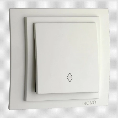 Выключатель Mono Electric Despina/ Larissa одноклавишный проходной белый 500-001925-109