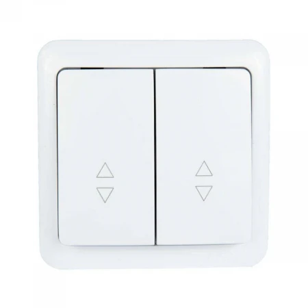 Выключатель проходной двойной Lezard Viola белый 751-0200-106