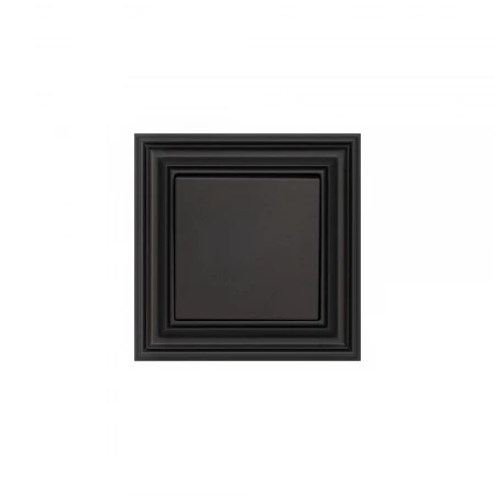 Выключатель одноклавишный Liregus Retro черный матовый 29-203