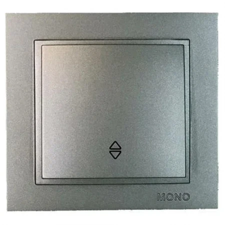 Выключатель одноклавишный Mono Electric Despina IP20 10A 250V антрацит 102-242425-109