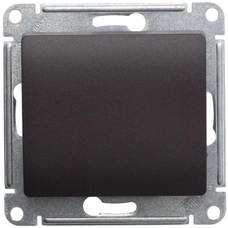 Переключатель одноклавишный проходной Systeme Electric Glossa 10A 250V шоколад GSL000861