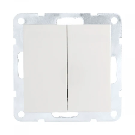 Переключатель LK Studio 2-кл., с двух мест (схема 6+6) 16 A, 250 B (белый) LK60 861304-1