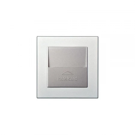 Выключатель карточный Liregus Epsilon серебро 28-1764