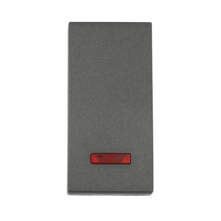 Переключатель LK Studio с двух мест, с индикатором 45х22,5мм (схема 6L) 16 A, 250 B (черный бархат) LK45 850408-1