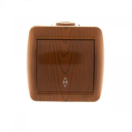 Выключатель проходной Lezard Nata сосна 710-0800-105