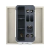 Переключатель LK Studio с двух мест 45х45мм (схема 6) 16 A, 250 B (бежевый) LK45 850801-1