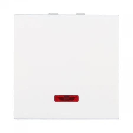 Выключатель LK Studio с индикатором 45х45мм (схема 1L) 16 A, 250 B (белый) LK45 850904-1