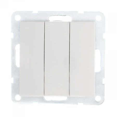 Выключатель 3-кл. LK Studio 16 A, 250 B (белый) LK80, 842104-1
