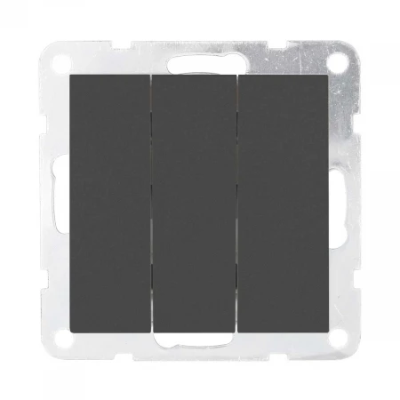 Выключатель 3-кл. LK Studio 16 A, 250 B (черный бархат) LK80, 842108-1