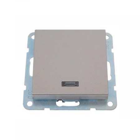 Выключатель одноклавишный LK Studio LK80 c подсветкой шампань 840206-1