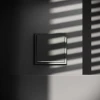 Выключатель встраиваемый Voltum S70 одноклавишный с подсветкой 10А, (титан) VLS010206