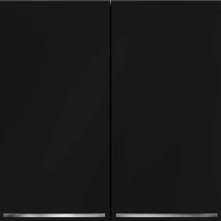 Проходной переключатель встраиваемый Voltum S70 двухклавишный с подсветкой 10А, (черный матовый) VLS020408