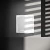 Проходной переключатель встраиваемый Voltum S70 двухклавишный с подсветкой 10А, (белый матовый) VLS020402 Проходной переключатель встраиваемый Voltum S70 двухклавишный с подсветкой 10А, (белый матовый) VLS020402