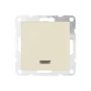 Переключатель одноклавишный LK Studio LK80 c подсветкой бежевый матовый 840402-1 Переключатель одноклавишный LK Studio LK80 c подсветкой бежевый матовый 840402-1