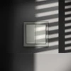 Проходной переключатель встраиваемый Voltum S70 двухклавишный с подсветкой 10А, (сталь) VLS020405 Проходной переключатель встраиваемый Voltum S70 двухклавишный с подсветкой 10А, (сталь) VLS020405