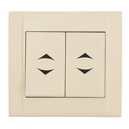 Выключатель 2 клав. прох. Makel Defne 42010026