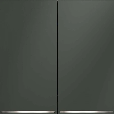 Выключатель встраиваемый Voltum S70 двухклавишный с подсветкой 10А, (титан) VLS020206