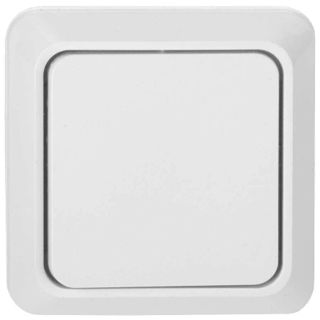 Выключатель 1-кл. открытой установки IP20 10А, белый "Альфа" General