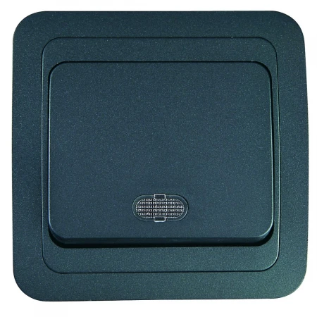 Выключатель 1 клав. с подсветкой Makel Mimoza 26821