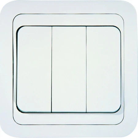 Выключатель 3 клав. 3 входа 3 выхода Makel Mimoza 12092