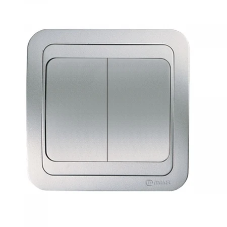 Выключатель 2 клав. Makel Mimoza 26603