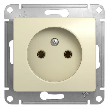 Розетка 2К Systeme Electric Glossa 16A 250V бежевая GSL000241