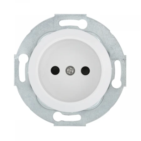 Розетка LK Studio без з/к, со шторками (белый) LK Vintage 883304-1